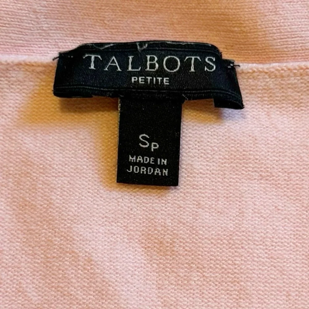 Talbots Blush Pink Sweater SP Small Petite - Picture 2 of 6